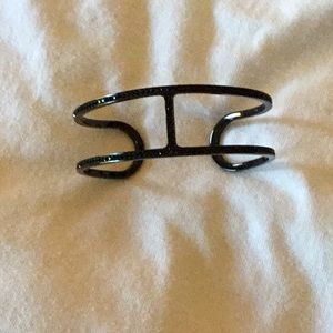 Black, jewel studded Michael Kors cuff bracelet!